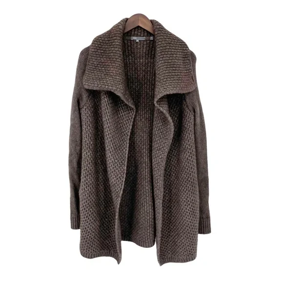 Vince Yak & Wool Brown Knit Cardigan - Picture 3 of 7